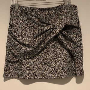 Zara animal print mini skirt